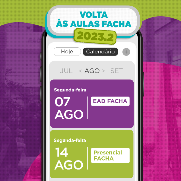 volta �s aulas faculdade facha 2023.2